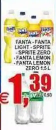 Pewex Fanta - Fanta Light - Sprite - Sprite Zero - Fanta Lemon - Fanta Lemon Zero 1,5 L offerta