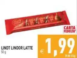 Pim Supermercati Lindt Lindor Latte offerta