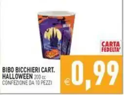 Pim Supermercati Bibo bicchieri cart. halloween offerta