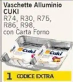 Sidis Vaschette Alluminio Cuki offerta