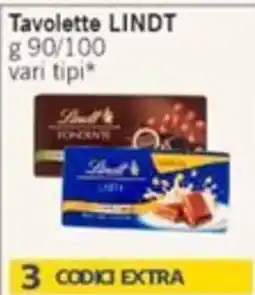 Sidis Tavolette Lindt offerta