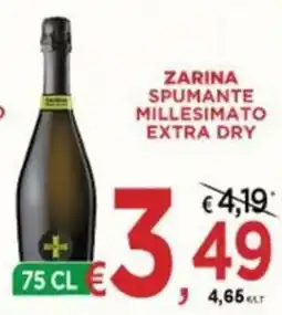 Jero Market Zarina spumante millesimato extra dry offerta