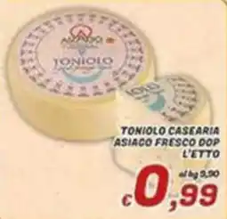 Idromarket Toniolo casearia asiaco fresco dop offerta