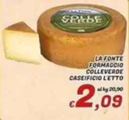 Idromarket La Fonte Formaggio Colle Verde offerta