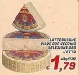 Idromarket Lattebusche Piave Dop Vecchio Selezione Oro offerta