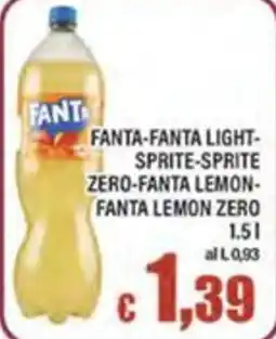 Top Supermercati Fanta Fanta Light Sprite Sprite Zero Fanta Lemon Fanta Lemon Zero offerta