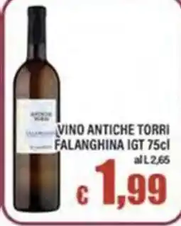 Top Supermercati Vino Antiche Torri Falanghina IGT offerta