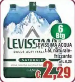 Top Supermercati Levissima acqua offerta