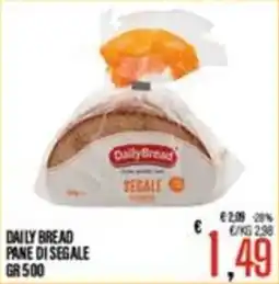Supermercati EffePiù Daily Bread pane di segale offerta