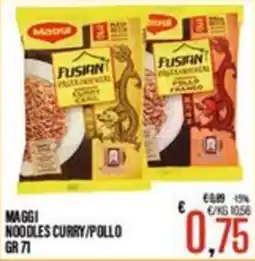 Supermercati EffePiù Maggi Fusian Noodles Curry/Pollo offerta