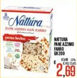 Supermercati EffePiù Nattura pane azzimo 100% farro offerta