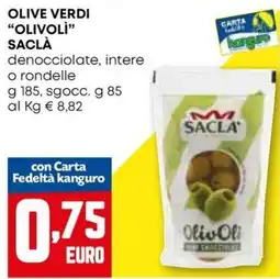 Kanguro Olive verdi Olivoli Saclà offerta
