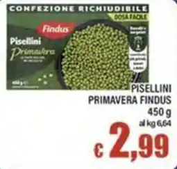 Top Supermercati Pisellini Primavera Findus offerta