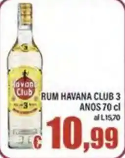 Top Supermercati Rum Havana Club 3 Anos offerta