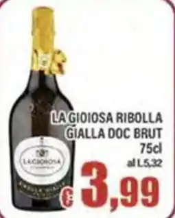 Top Supermercati La gioiosa ribolla gialla doc brut offerta