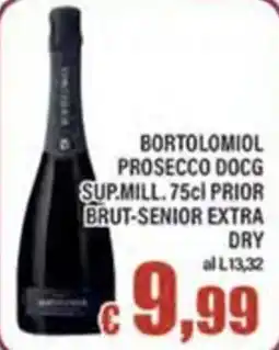 Top Supermercati Bortolomiol Prosecco DOCG offerta