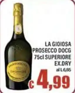 Top Supermercati La gioiosa prosecco docg offerta