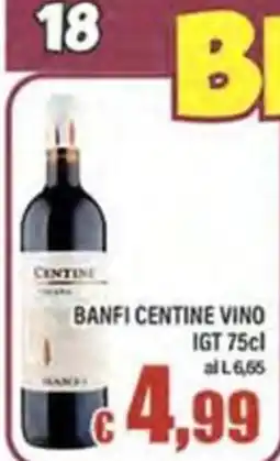 Top Supermercati Banfi Centine vino offerta