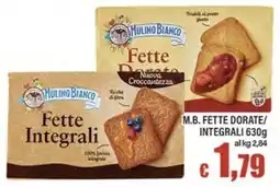 Top Supermercati Mulino Bianco Fette Dorate offerta