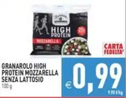 Pim Supermercati Granarolo High Protein Mozzarella senza lattosio offerta