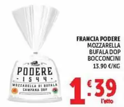 Deco Market Podere mozzarella di bufala campana dop offerta