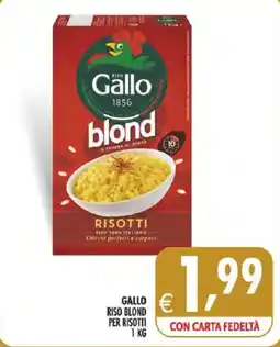 Deco Superstore Gallo riso blond per risotti offerta