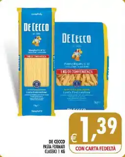 Deco Superstore De Cecco pasta formati classici offerta