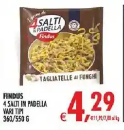 Deco Superstore Findus 4 Salti in Padella Tagliatelle ai Funghi offerta