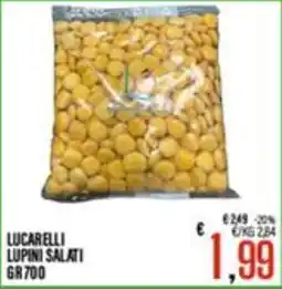Supermercati EffePiù Lucarelli lupini salati offerta