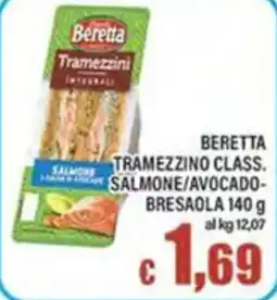 Top Supermercati Beretta Tramezzino class. Salmone/avocado-bresaola offerta