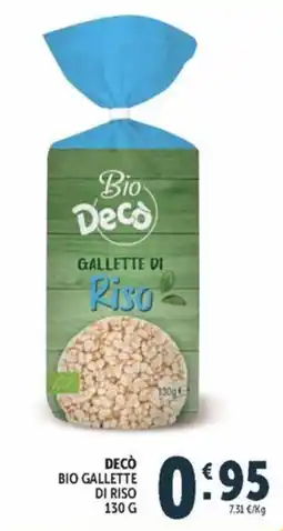 Deco Market Decò bio gallette di riso offerta