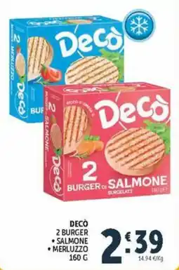 Deco Market Decò 2 burger salmone offerta