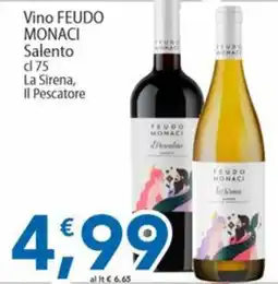 Sidis Vino FEUDO MONACI Salento offerta