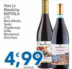Sidis Vino Le Maioliche Rapitalà offerta