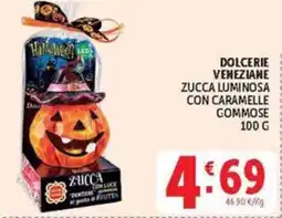 Deco Market Dolcerie veneziane zucca luminosa con caramelle gommose offerta