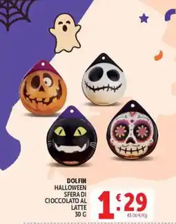 Deco Market Dolfin Halloween sfera di cioccolato al latte offerta