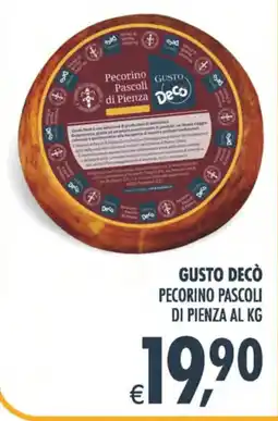 Decò Local Gusto Decò Pecorino Pascoli di Pienza offerta