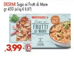 Despar Despar Sugo ai Frutti di Mare offerta