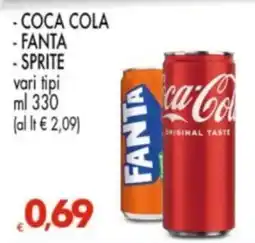Despar Coca Cola, Fanta, Sprite offerta
