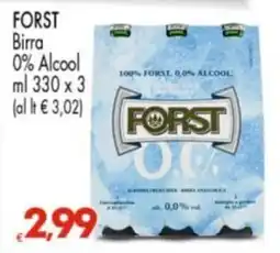 Despar Forst Birra 0% Alcool offerta