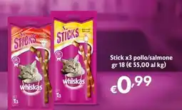 Eurospesa Sticks Whiskas offerta