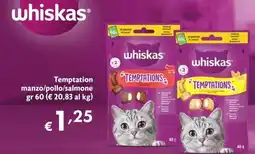 Eurospesa whiskas Temptations offerta