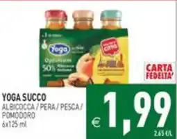 Pim Supermercati Yoga succo albicocca / pera / pesca / pomodoro offerta