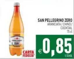 Pim Supermercati San Pellegrino Zero Aranciata offerta