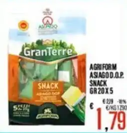 Supermercati EffePiù Snack asiago dop granterre offerta