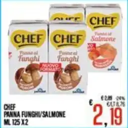 Supermercati EffePiù Chef panna funghi/salmone offerta