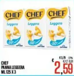 Supermercati EffePiù Chef panna leggera offerta