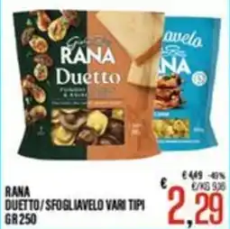 Supermercati EffePiù Rana Duetto / Sfogliavelo vari tipi offerta