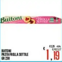 Supermercati EffePiù Buitoni pasta frolla sottile offerta