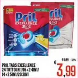 Supermercati EffePiù Pril Tabs Excellence offerta